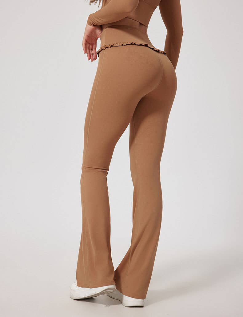 Crave by FW - Wholesale Athletic/Lounge Leggings - Women's - Yoga Flounce Flare Leggings5