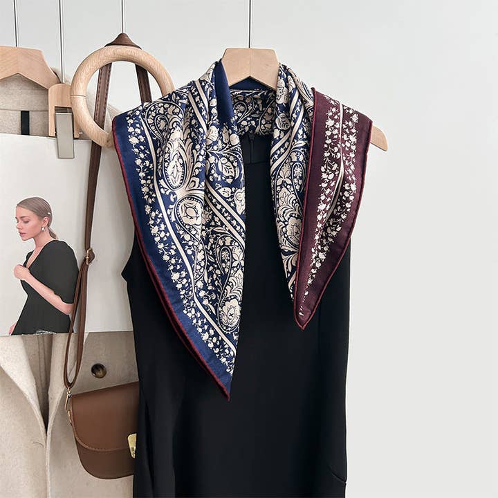 Marayn - Wholesale Scarf - Women's - Luxury Silk Wool Scarf Chic Style 202538