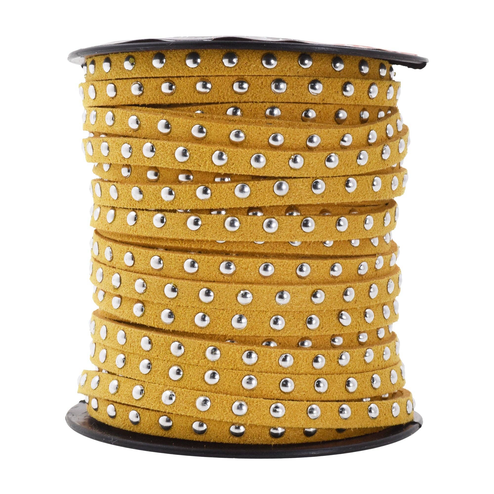 Mandala Crafts - Wholesale Craft supplies - 5mm Studded Faux Suede Cord Rope for Jewelry Making11