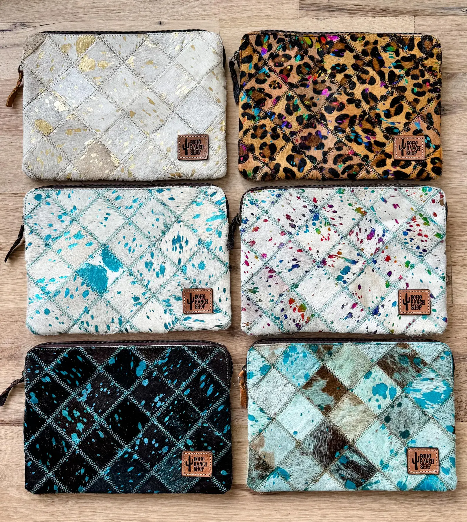 Boho Ranch Shop - Wholesale Laptop/Tablet Case - Women's - Cowhide Laptop Computer tech Sleeve Pouch Case7