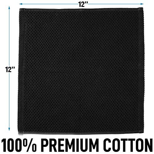 Zulay Kitchen - Wholesale Dishcloth - Waffle Weave Dish Towels – 12"x12" 6-Pack35