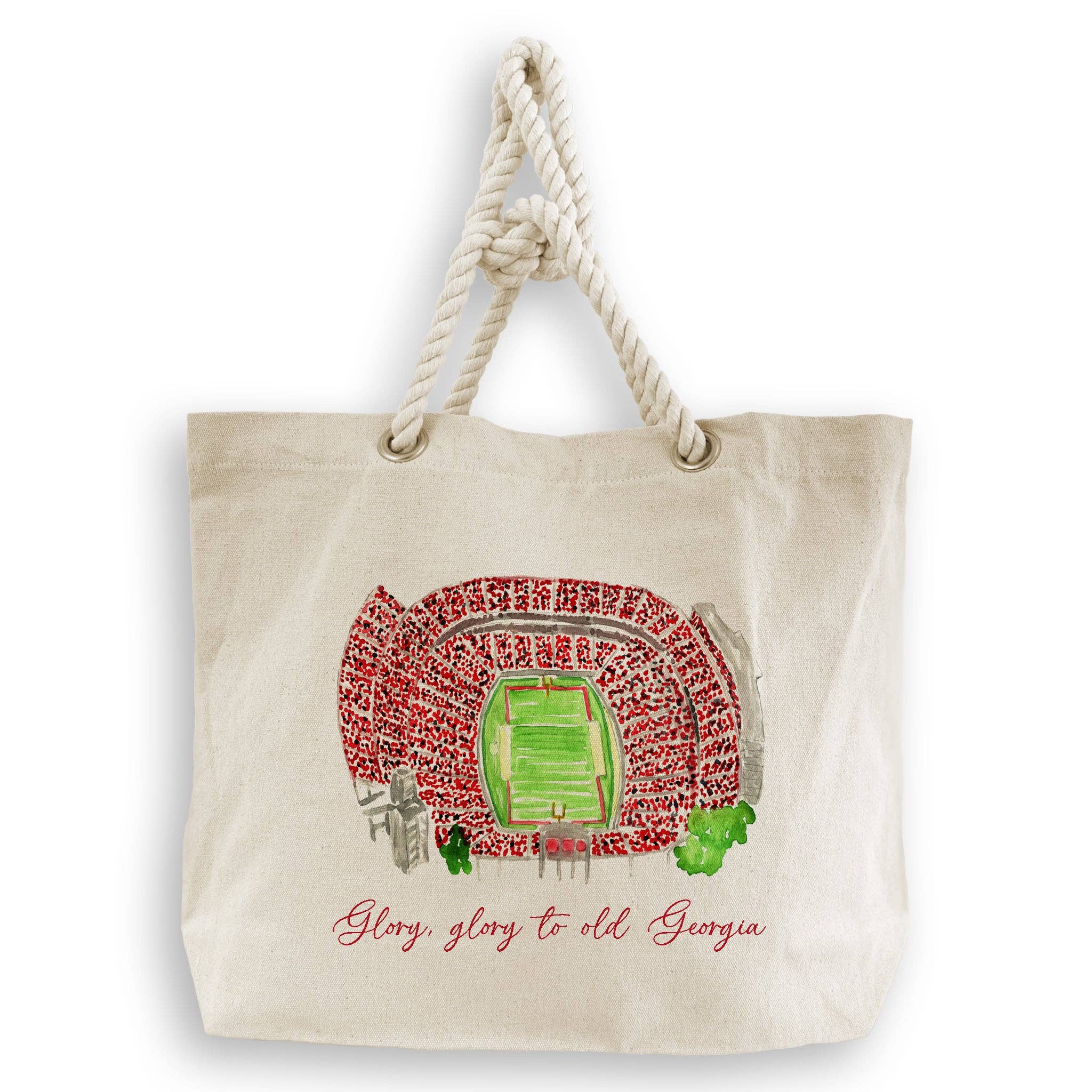 French Graffiti - Wholesale Tea Towel - Athens, Georgia Stadium with Quote6