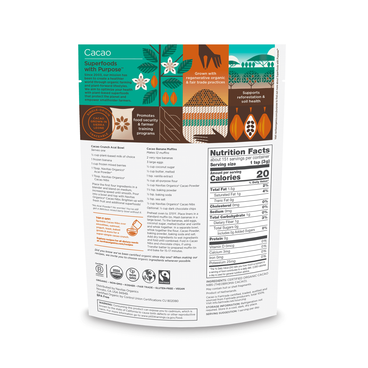 Navitas Organics - Wholesale Chocolate - Cacao Nibs5