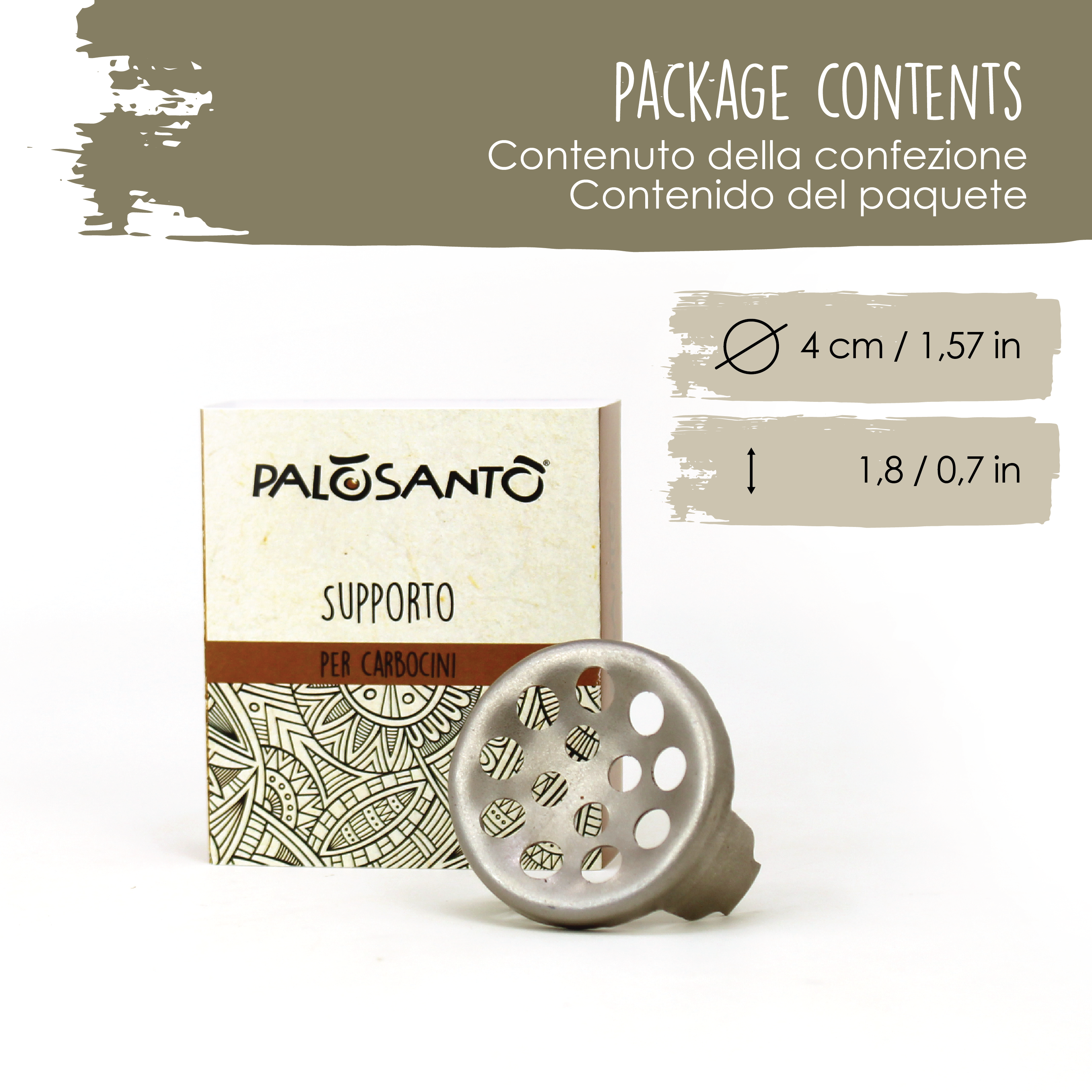 Herborea srl - Wholesale Incense Holder - Steel Holder for Charcoals and Cones for Incense Burners1