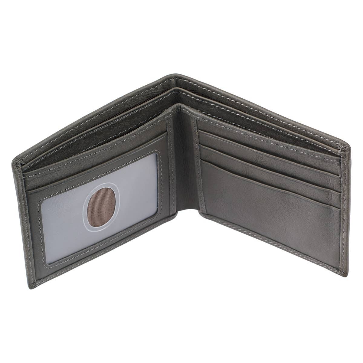 Christian Art Gifts - Wholesale Wallet - Men's - Wallet Leather Gray Salt of the Earth Badge3