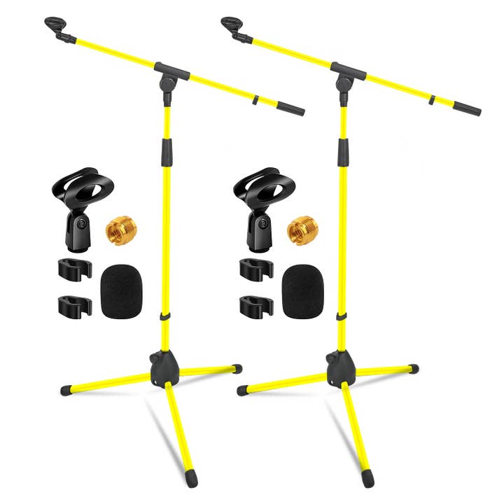 5Core Tripod Mic Stand 2Pcs Adjustable Holder Floor Microphone Boom Arm for wholesale by K Cube Inc