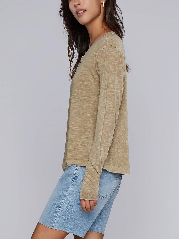 Swing Henley Tee for wholesale by Billy T