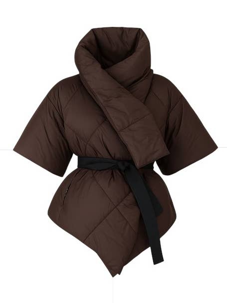 HALF SLEEVE STOLE WITH GROSGRAIN BELT for wholesale by CORIUMV SRL