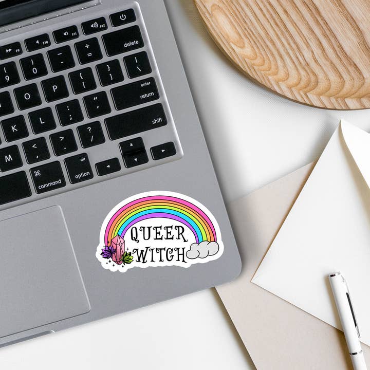 Rebel and Siren Stickers - Wholesale Sticker - Queer Witch | Rainbow | LGBTQ | Waterproof Sticker | 3"1