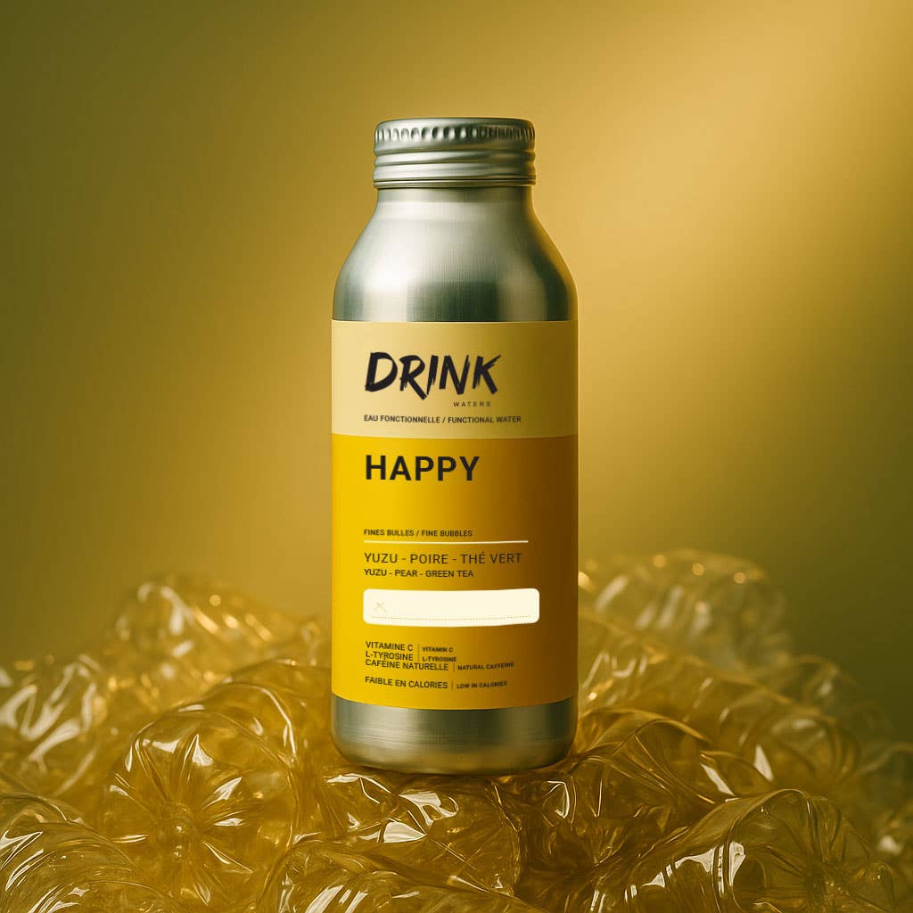 Drink Waters - Wholesale Sparkling Water - HAPPY Functional Carbonated Waters From the Alps Aluminium11