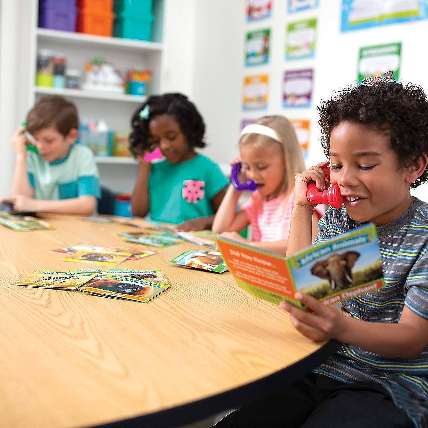 4E's Novelty - Wholesale Classic Toy - Kids - 4E's Novelty Whisper Phones for Reading [4 Pack] Auditory Feedback, Hear Myself Sound Phone - Accelerate Reading Fluency, Comprehension & Pronunciation - Speech Therapy Materials Toys2