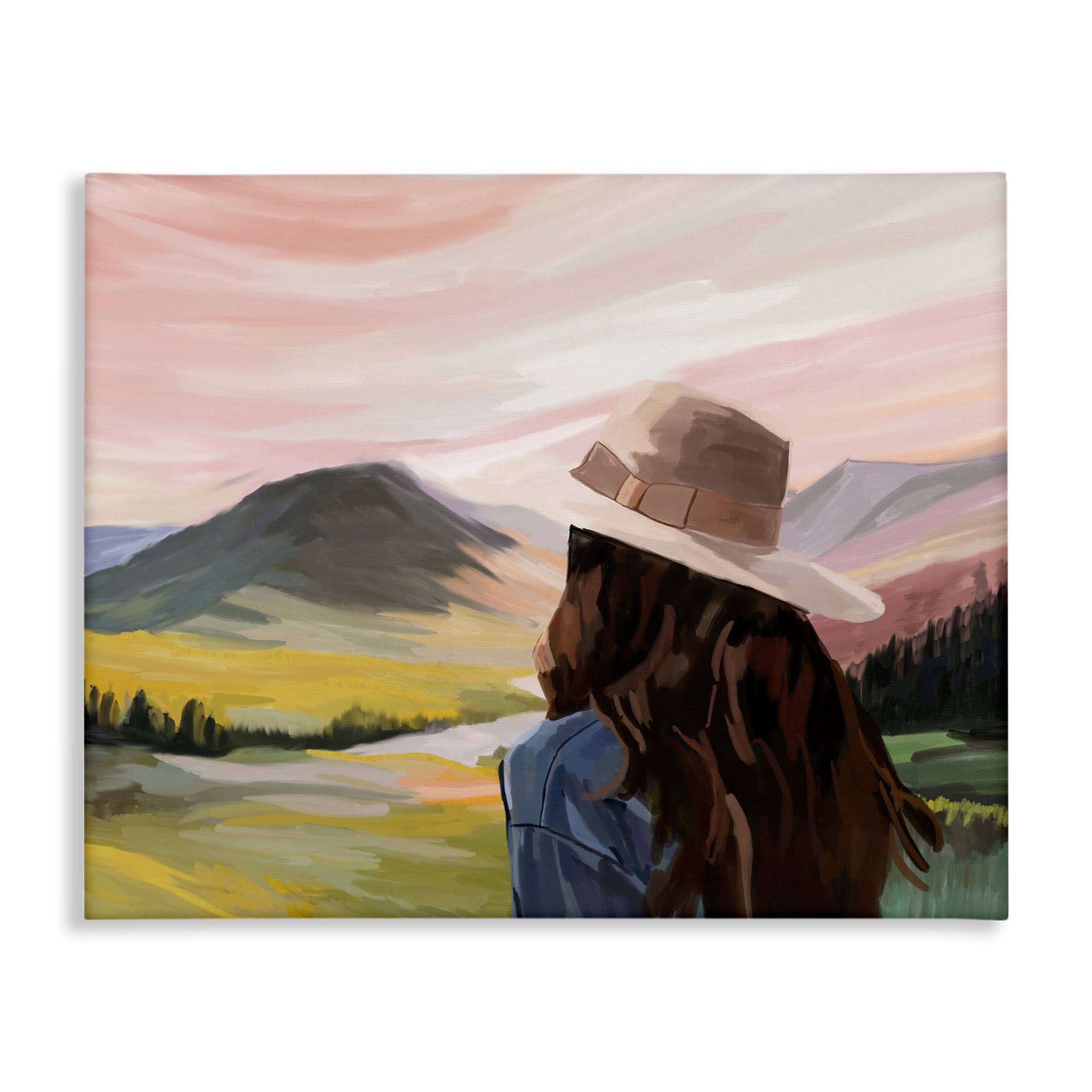 Stupell Industries - Vente Enseigne murale - Paysage de paix occidental - Art mural non encadré8