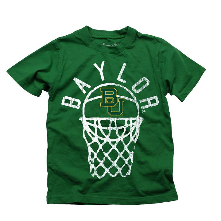 Wes & Willy Baylor Bears Boy's Basketball Tee for wholesale by Wes and Willy