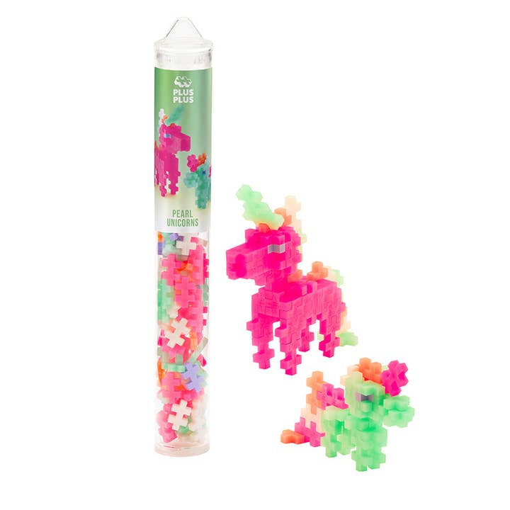 Tube - 100pc - Pearl Unicorns for wholesale by Plus-Plus USA