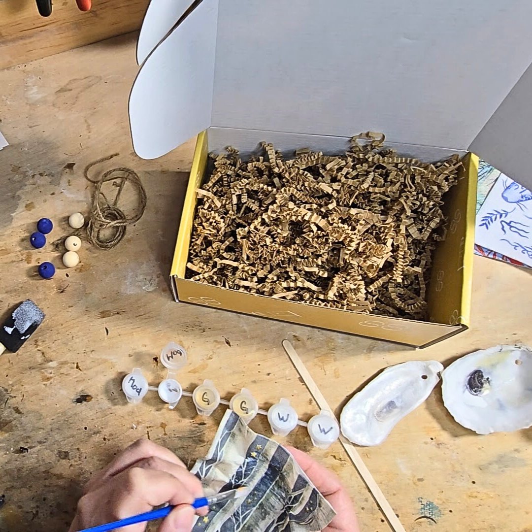 Gem Lounge Jewelry – Großhandel Bastelset – DIY-Bastelset, Decoupage-Austernschalen-DIY-Set7