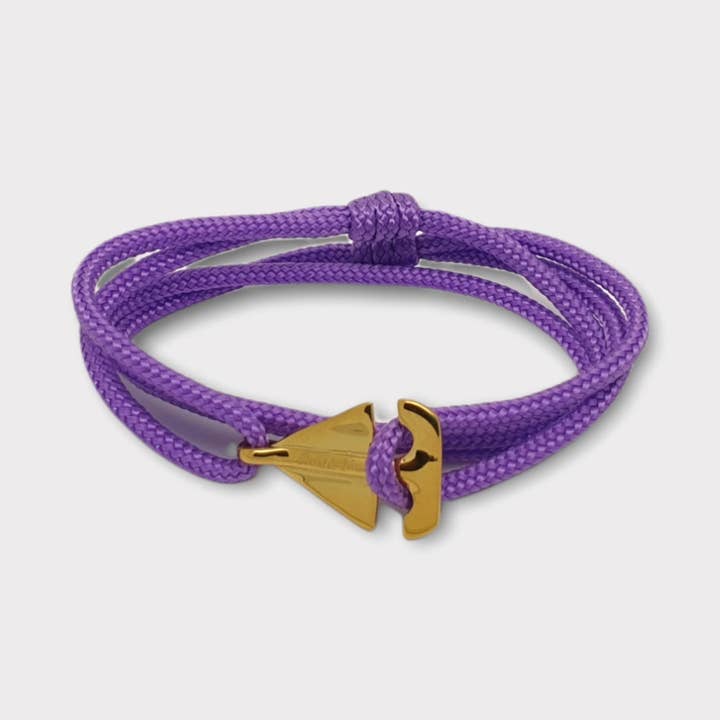 SAILOR lila Mini (2 cm) Boot-Armband (SMN010) für den Großhandel von Break Time