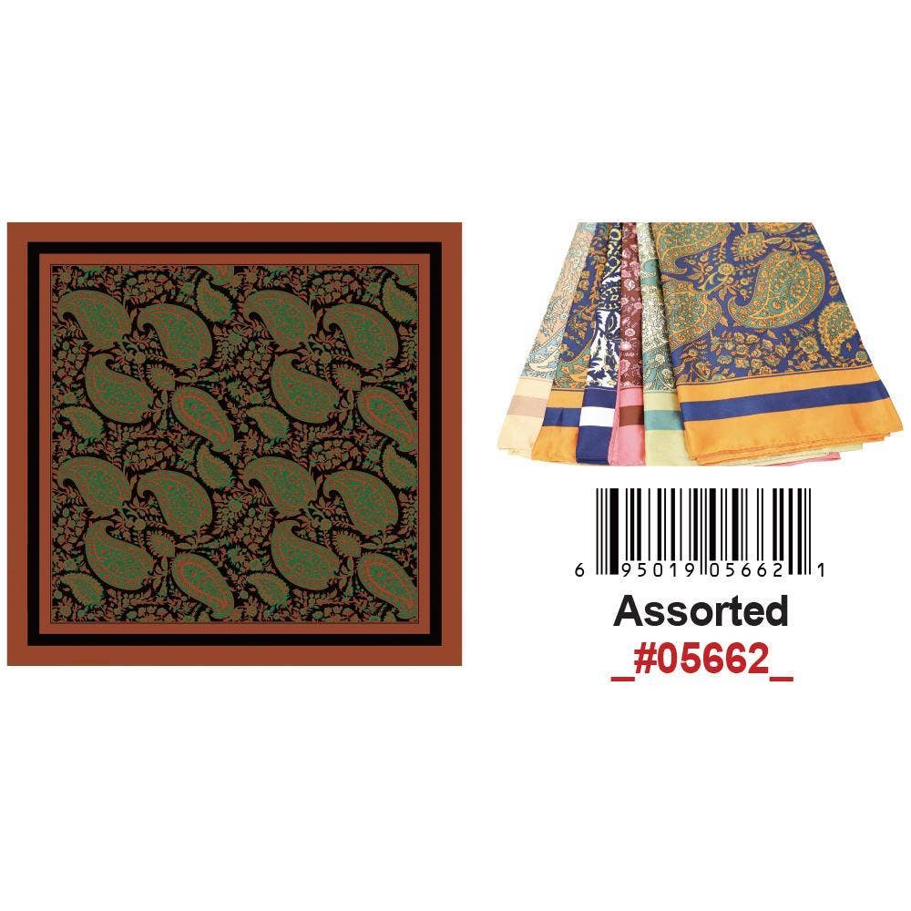 KT Supply - Wholesale Hair Accessories Set - Women's - Satin Silky Scarf 35" X 35"0