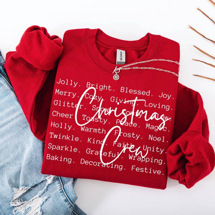 Christmas Sweatshirt Holiday Crewneck Sweater 2025 Family for wholesale by P E T I T R U E