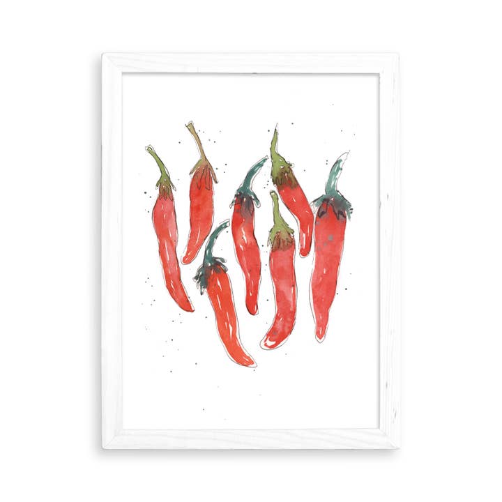 Red Chiles Print for Home Décor for wholesale by Meza Studios LLC