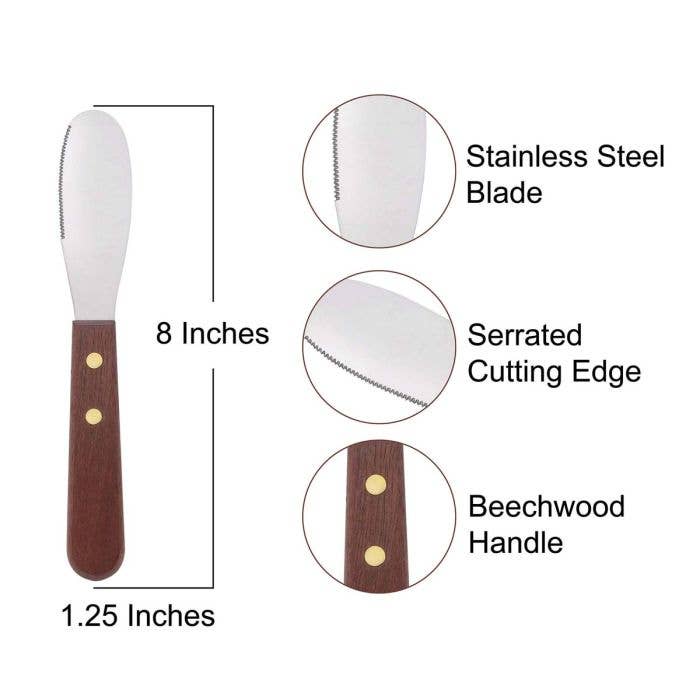 HIC - Harold Import Co. - Wholesale Kitchen Tool/Gadget - HIC Kitchen Speader With Wooden Handle2
