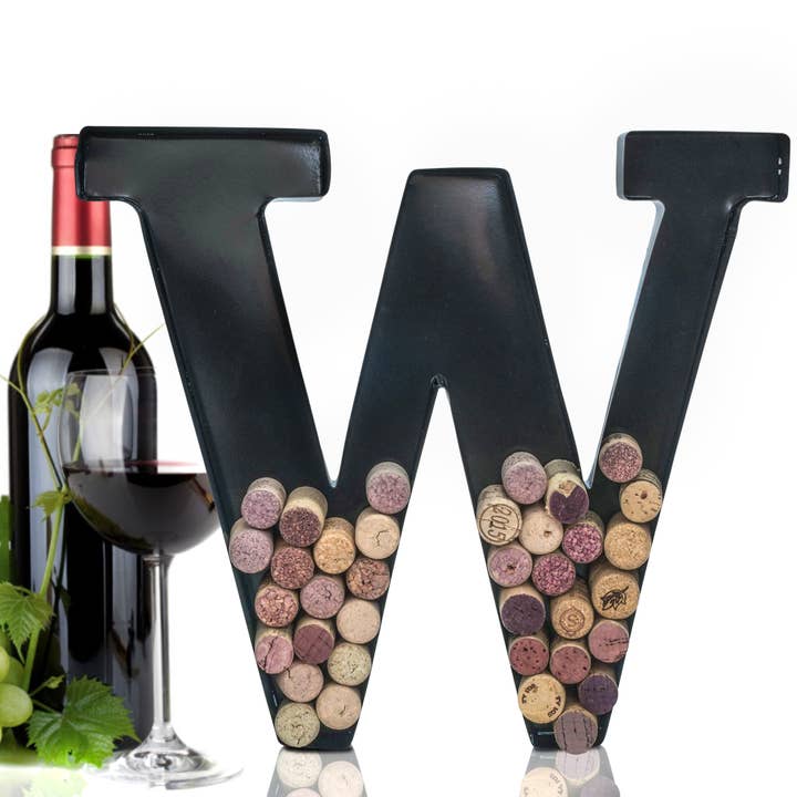 MADE EASY KIT - Wholesale Wine cork holder - Made Easy Kit Metal Letter Wine Cork Holder w/Wall Mount Kit40