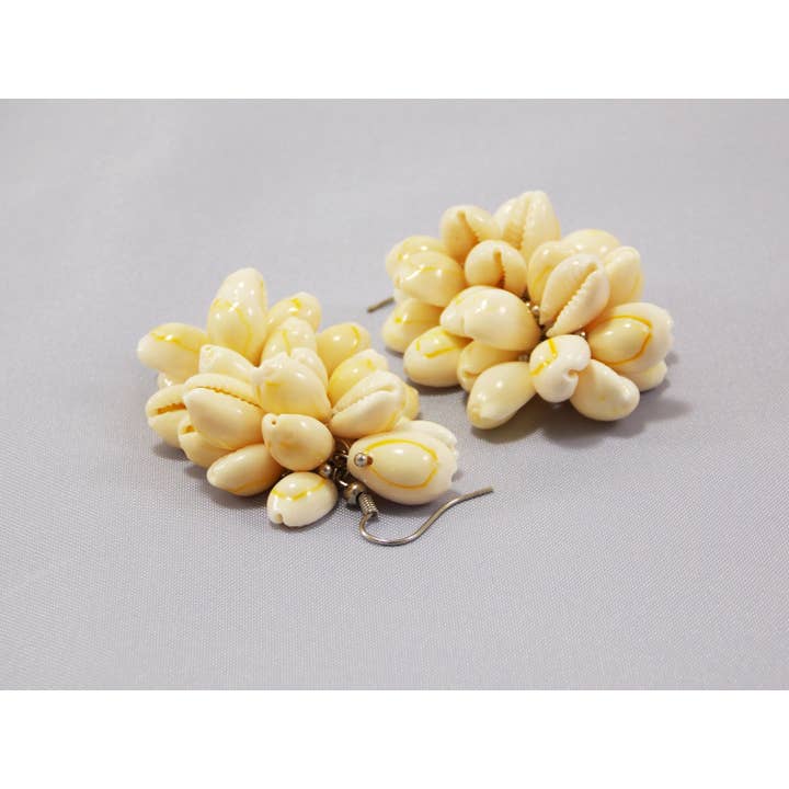 Ninolia – wholesale Hängande örhängen – Shell Örhängen Hawaii Cowry Shell smycken kluster Örhängen Dingla Drop Örhängen Sea Shell Beach Smycken Naturligt6