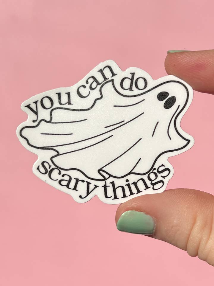 Puedes hacer cosas aterradoras fantasma st para venta al por mayor de Uplifter Sticker