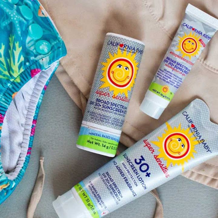 California Baby - Wholesale Sunscreen - (Unscented)Super Sensitiveâ„¢ Broad Spectrum SPF 30+ Sunscreen