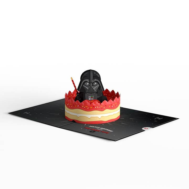 Lovepop Cards - Wholesale Birthday Card - Star Warsâ„¢ Darth Vaderâ„¢ Birthday Cake 5''x7'' Card