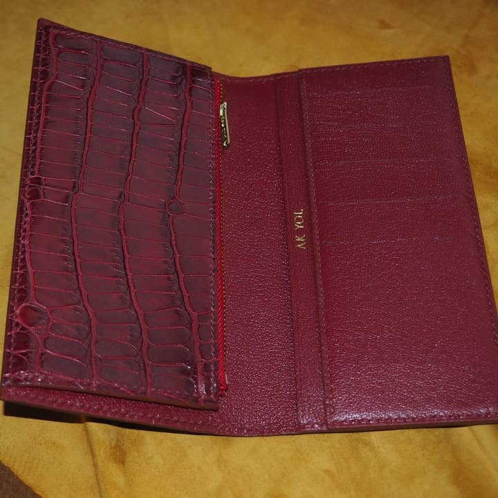 Portefeuille long pour la vente par Ak Yol Atelier