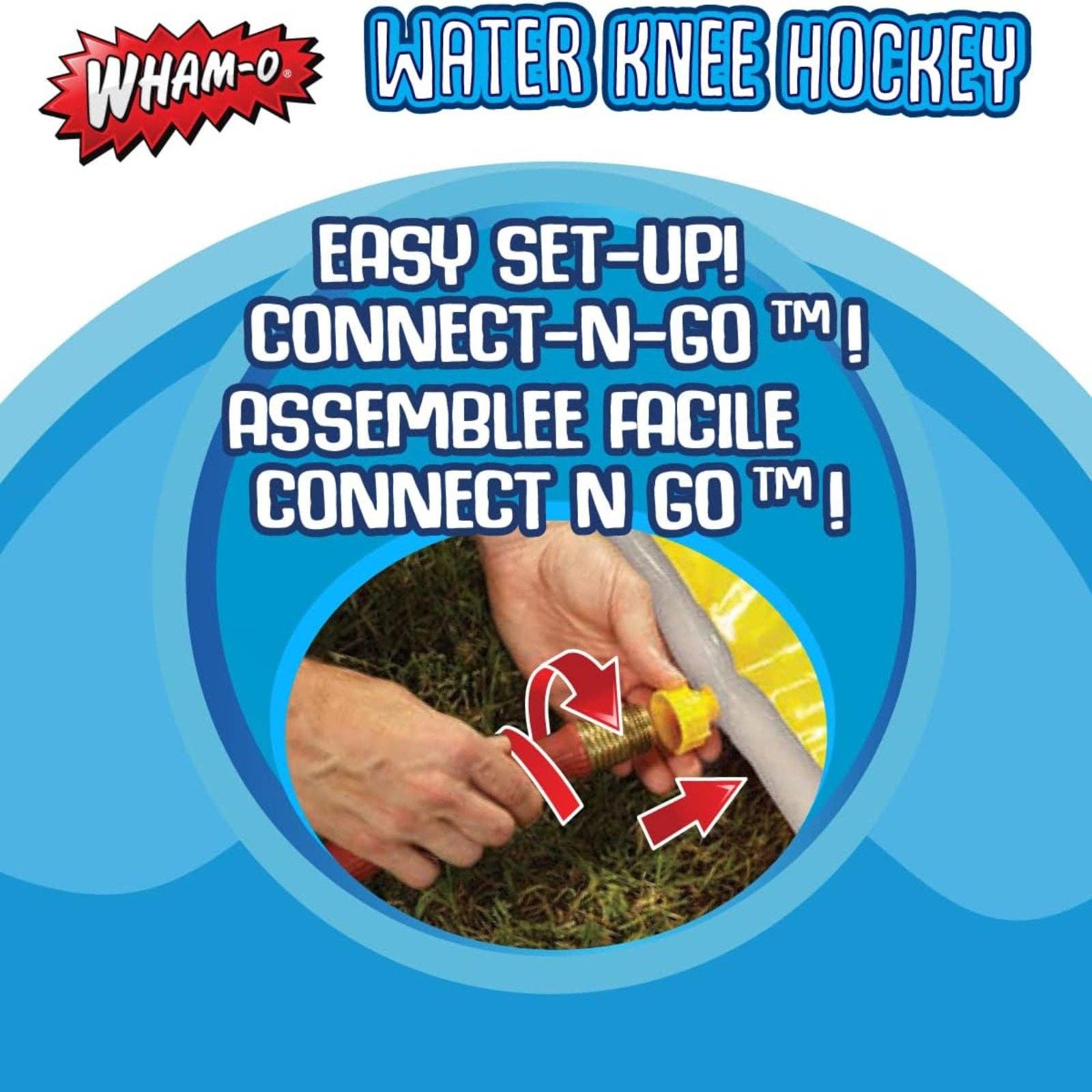 Sixale - Wholesale Sporting Game - Kids & Baby - Wham-O Slip N Slide Water Knee Hockey Goals Set for Lawn Backyard5