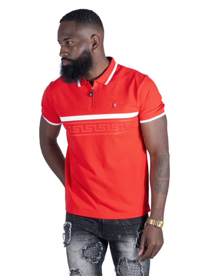 M397 Moradi Polo Shirt - red for wholesale by Makobi