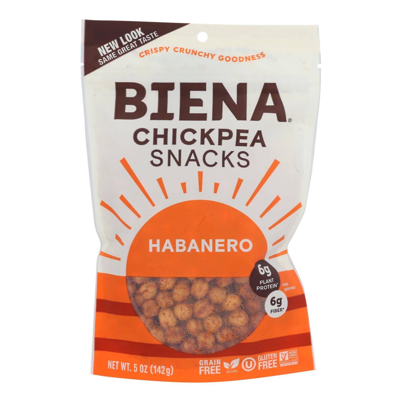 Ware Spark - Wholesale Nuts - Biena Chickpea Snacks - Habanero - Case Of 8 - 5 Oz.0