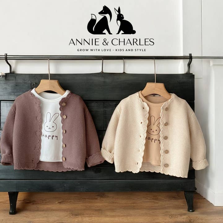 Annie & Charles® CHIARA knit jacket for wholesale by Annie & Charles