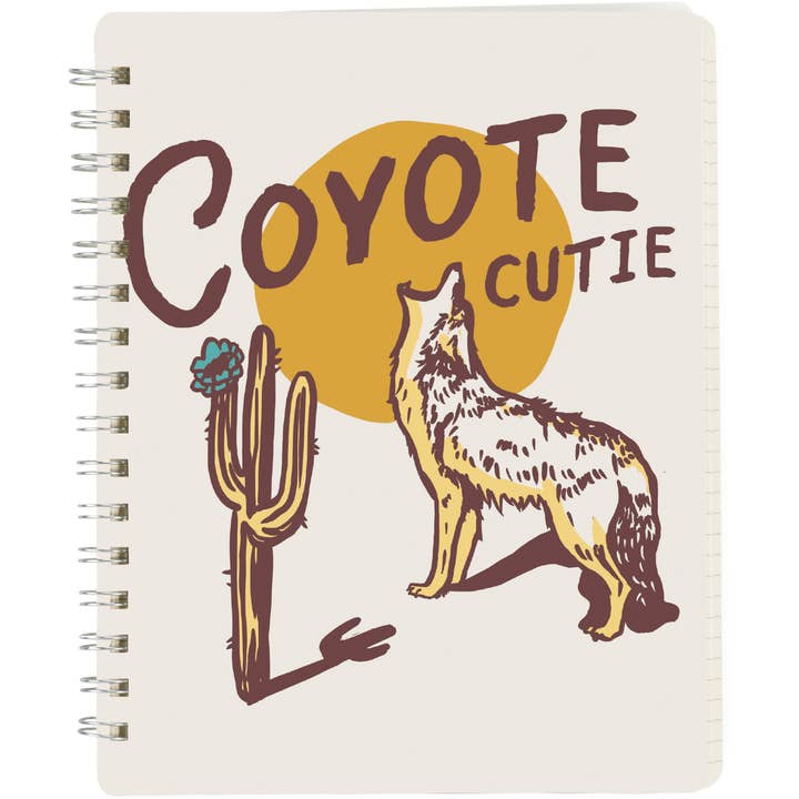 Primitives by Kathy - Wholesale Stationery/Notecard Set - Coyote Cutie Spiral Notebook2