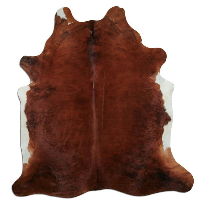 Tappeto in pelle di mucca - L230 x P210 cm - marrone rossiccio bianco per la vendita all'ingrosso da parte di Livarto UG (haftungsbeschränkt)