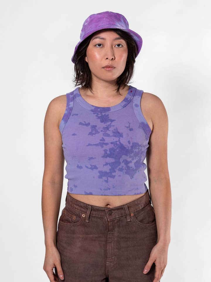 Canotta corta a costine Orchid per la vendita all'ingrosso da parte di Shelbe Shop