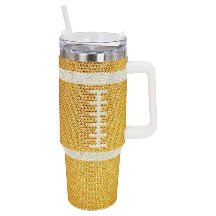 Cap Zone - Wholesale Insulated Mug/Tumbler - Football Gameday Bling Glam Insulated Tumbler9