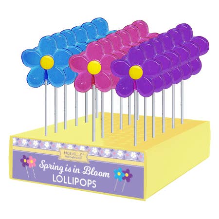 Melville Candy Company - Wholesale Lollipop - Spring Daisy Lollipops - Assorted