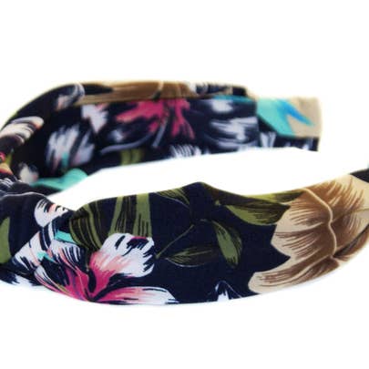 Tropical Turban Alice Band - Jungle - HAB205 JUNGLE for wholesale by Hepburn & Co.