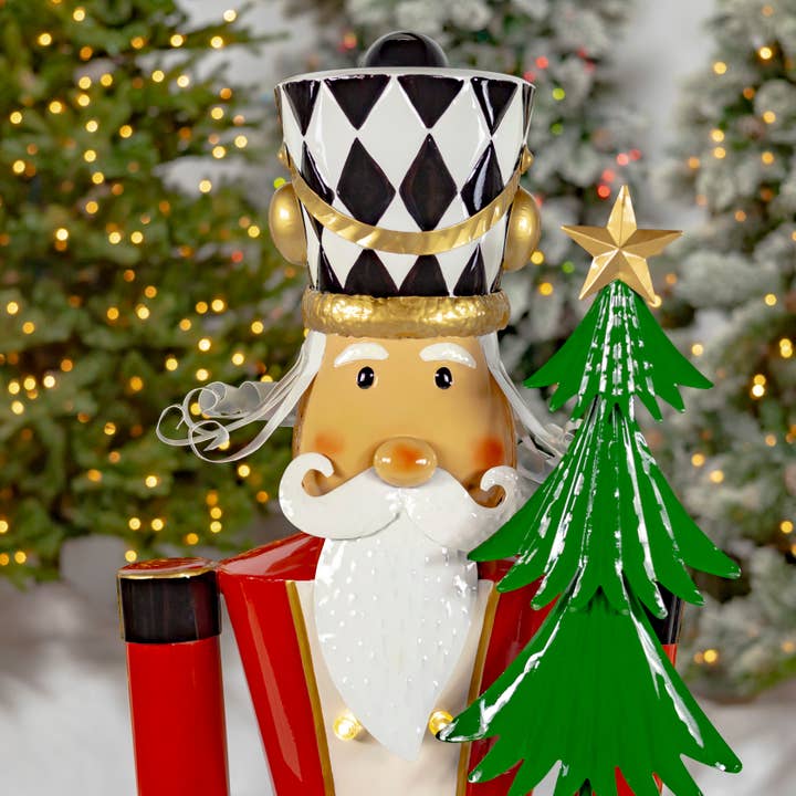 Zaer Ltd. International - Wholesale Holiday Nutcracker - 5ft Tall Light-Up Iron Christmas Nutcrackers - 5 Asst Styles14