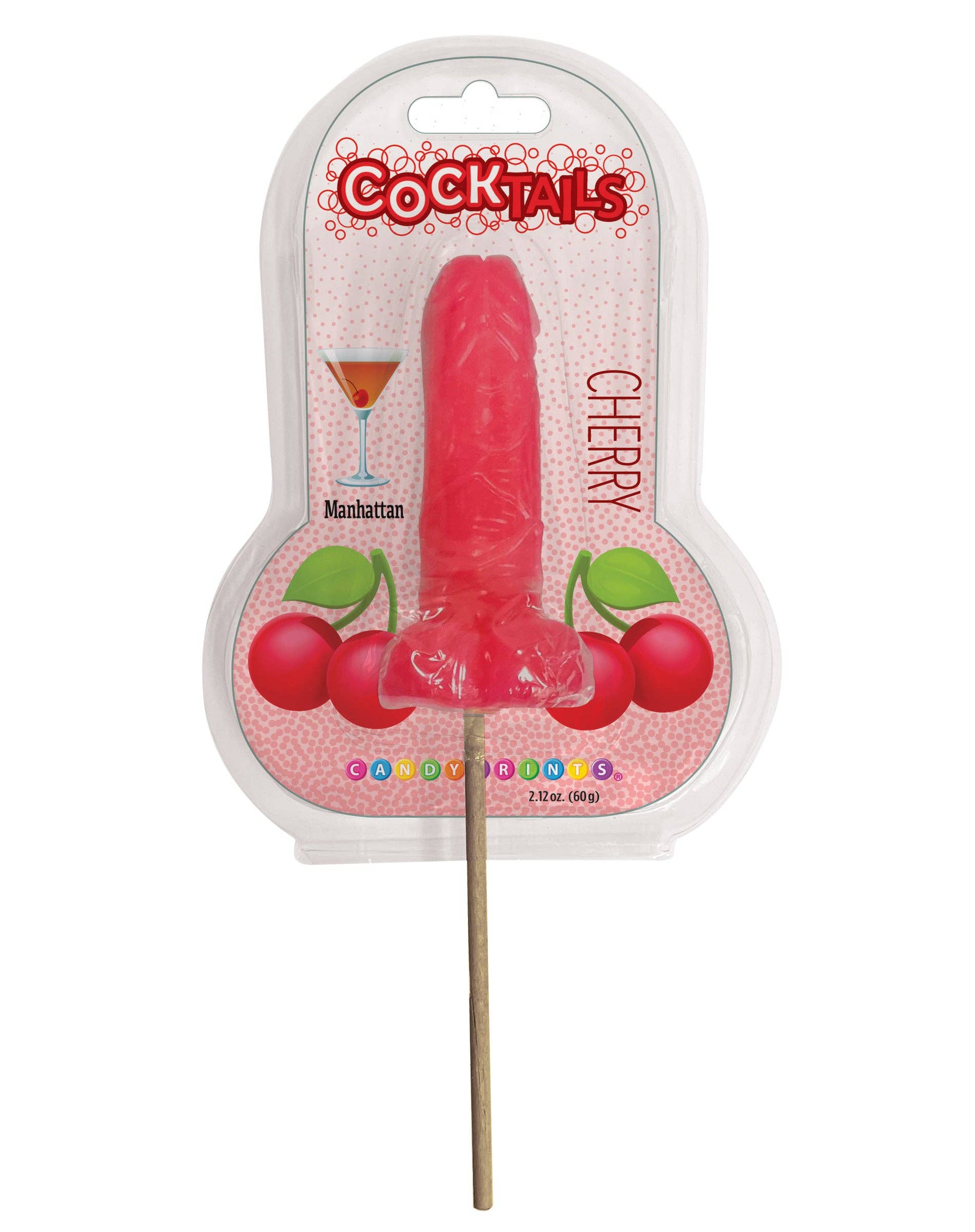 Little Genie Productions – wholesale Lollipop – COCKtails- Cocktail Inspired Penis Lollipop- Cherry Manhattan 🍒0