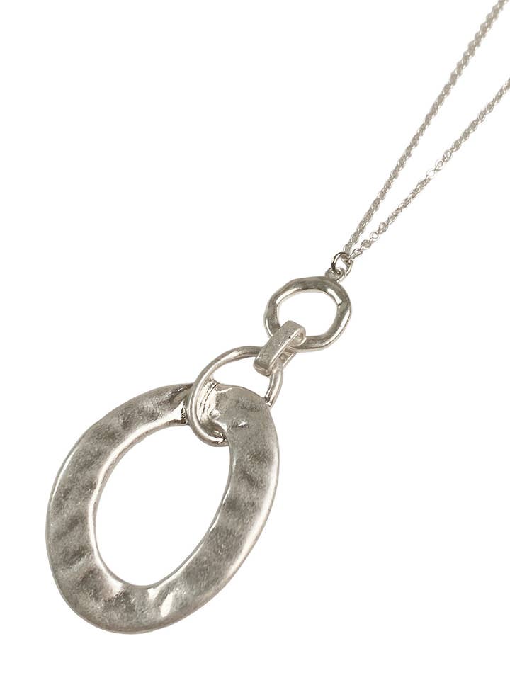 Collana con ciondolo a catena grande in argento opaco per la vendita all'ingrosso da parte di Juniper Wish