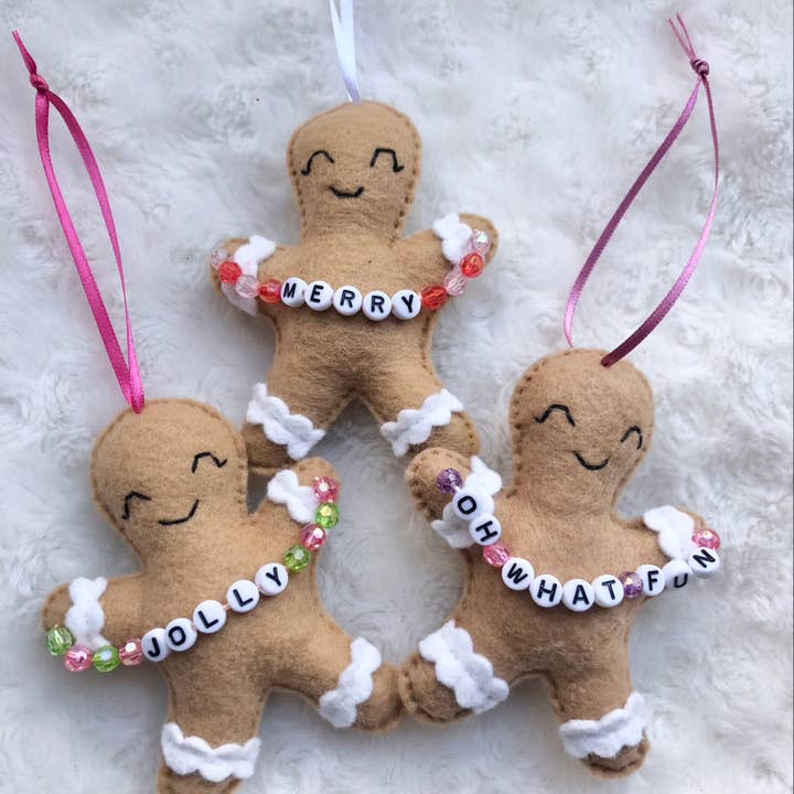 Gingerbread Ornaments for wholesale by Charley & Ruth Designs