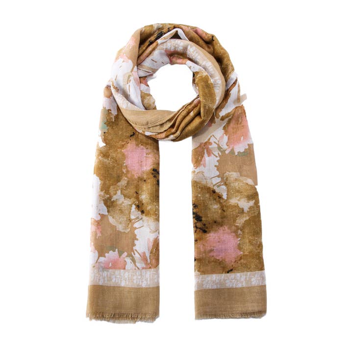 Emilie collection - Wholesale Scarf - Women's - Scarf with glitter and print1