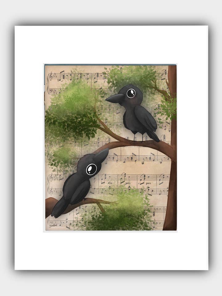 "Song birds" 8x10 Matted to 11x14 for wholesale by Galarples.com