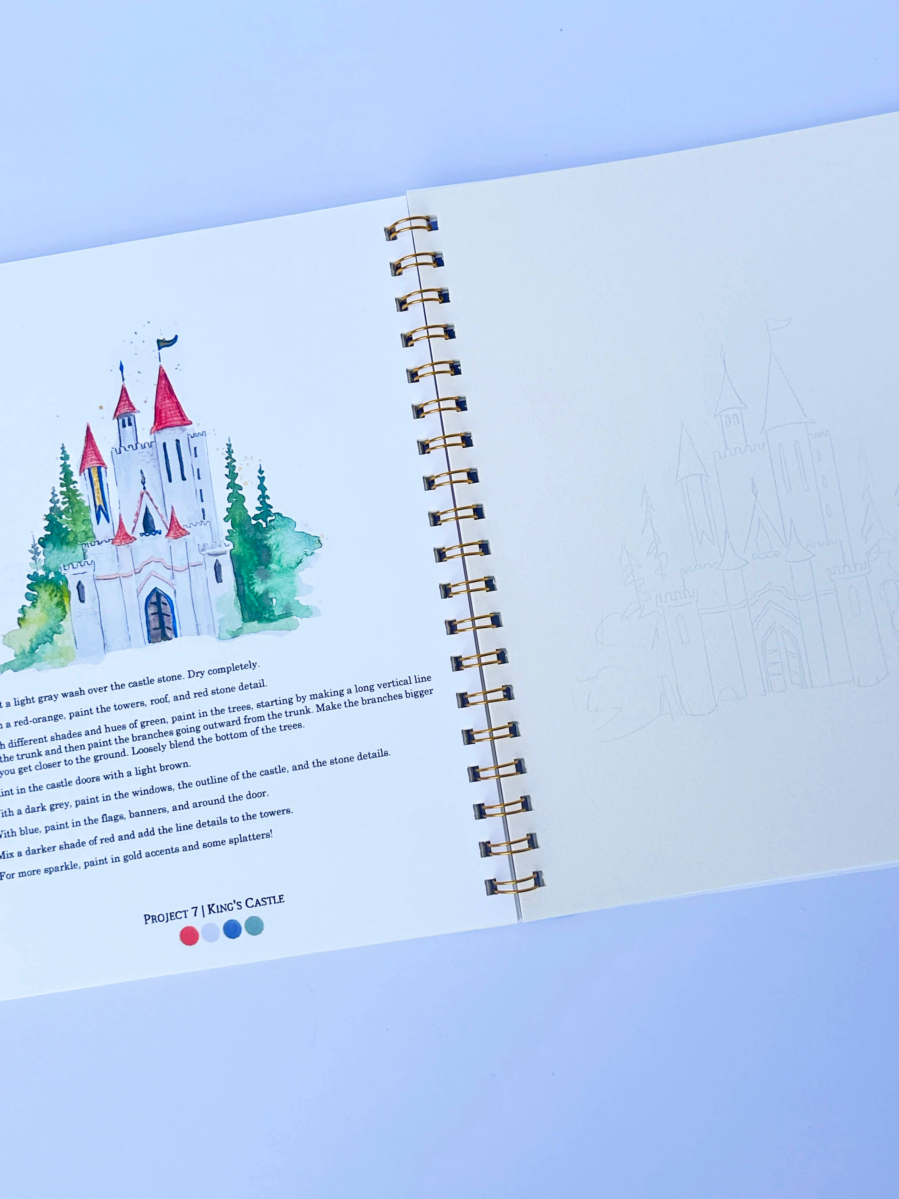 Paint & Pigment Studios - Wholesale Sketchbook/Sketchpad - Fairytale Watercolor Workbook2