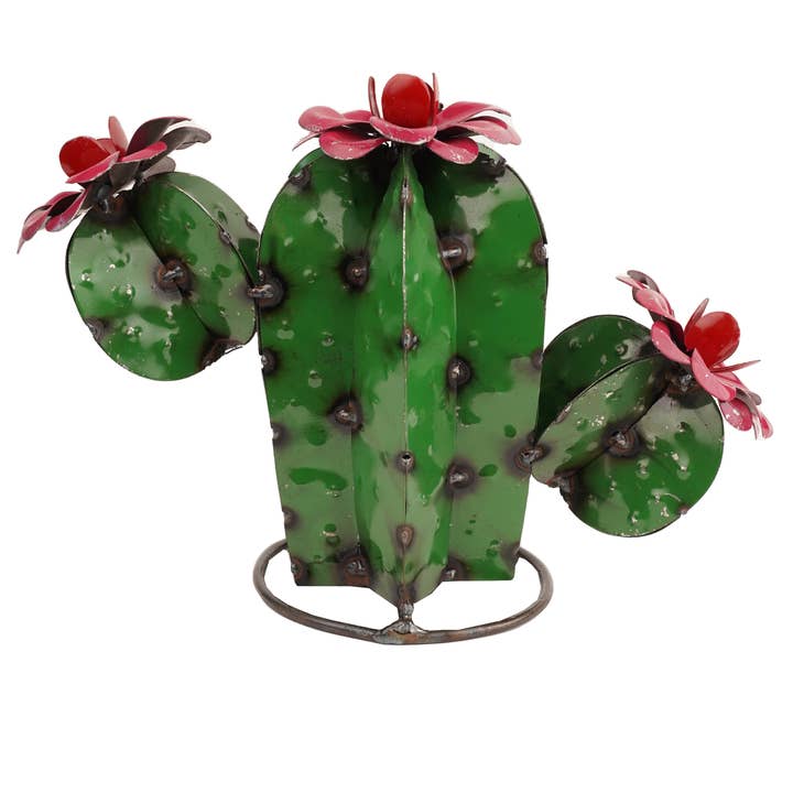 My Amigos Imports - Wholesale Outdoor Ornament/Decor - Sahuaro Metal Cactus-Garden-Yard Art-13x5x10H-Small