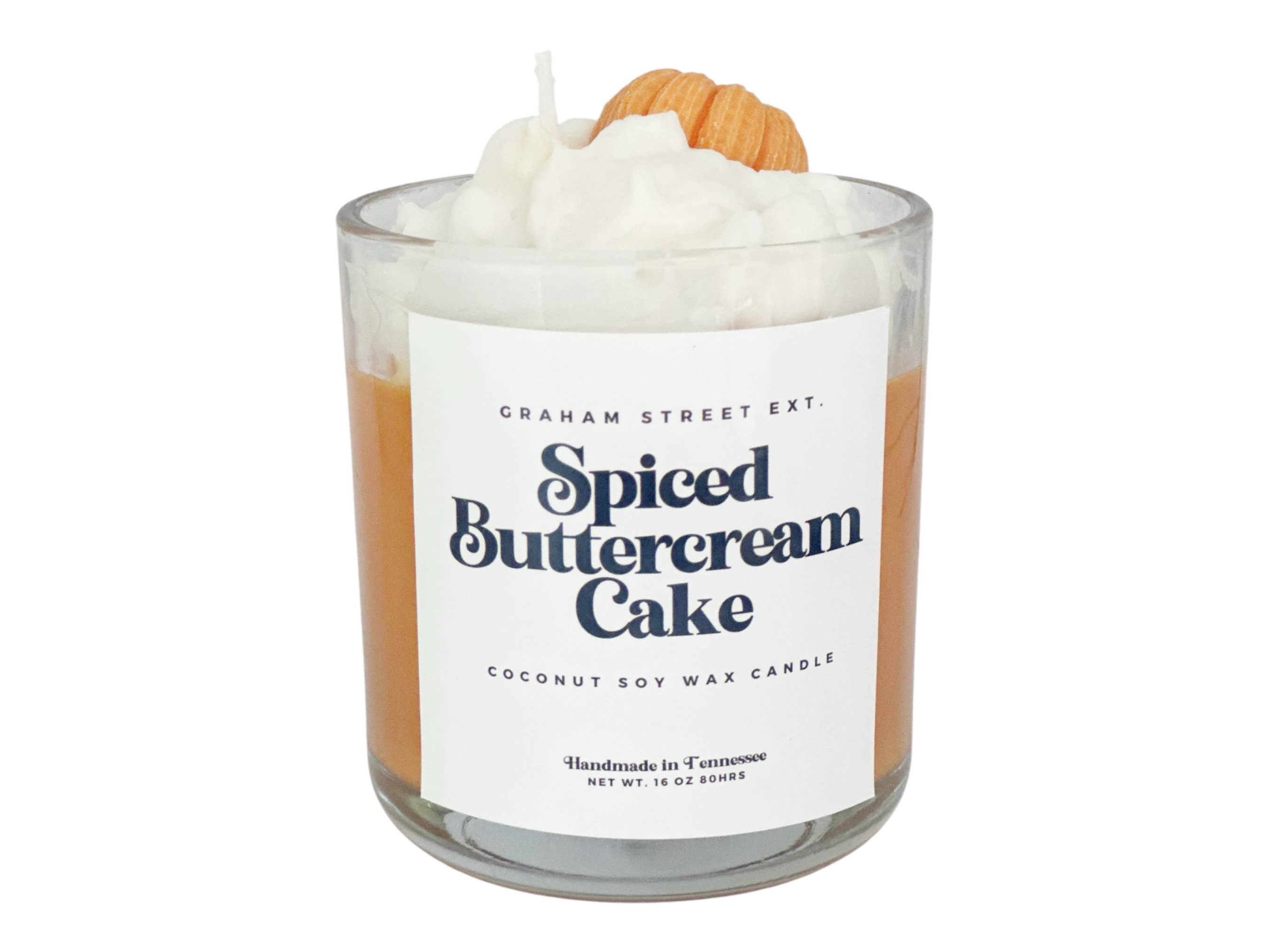 Graham Street Ext. - Wholesale Jar/Filled Candle - Spiced Buttercream Cake Dessert  Candle0