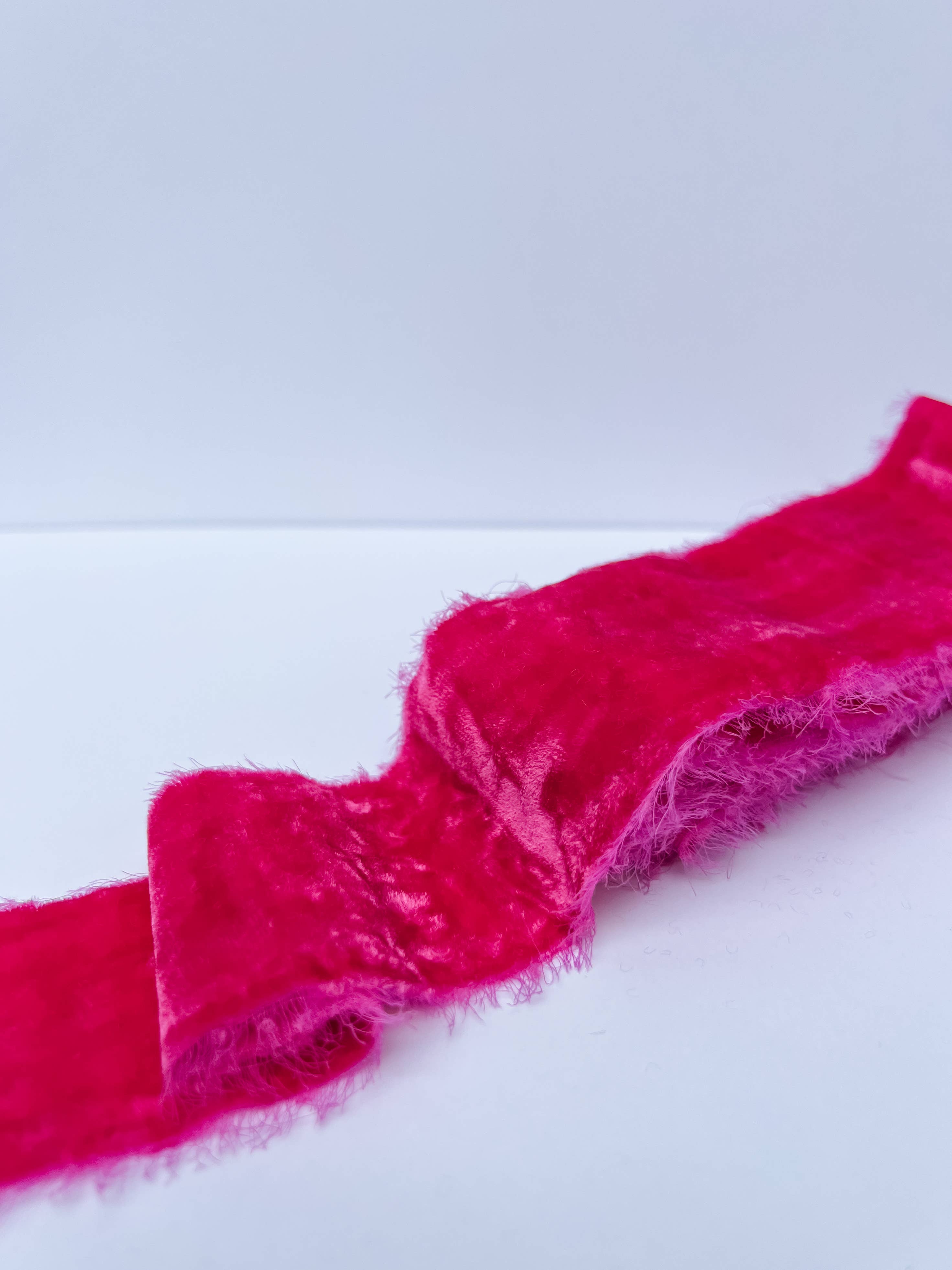 Trim & Twine - Wholesale Ribbon - Gift Wrapping - Bulk 2" Raw Edge Velvet Ribbon - 33 Colors23